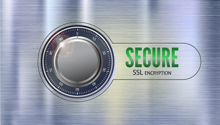 secure ssl connection 3d concept vector image