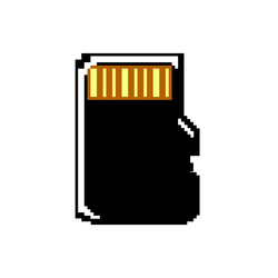 micro memory card game pixel art vector