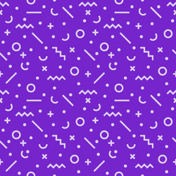abstract seamless geometric pattern memphis vector image