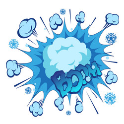 Boom comic book explosion element Royalty Free Vector Image