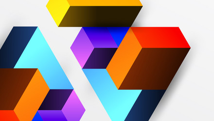 sleek abstract design featuring isometric 3d vector image