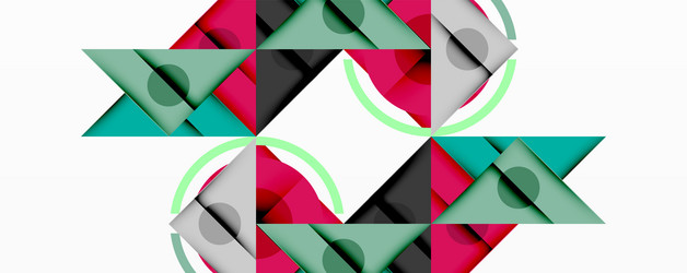 geometric abstract design with layered triangles vector image
