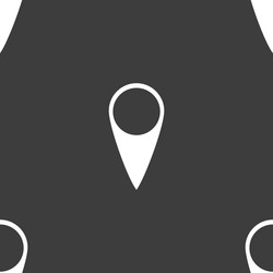 map pointer icon gps location symbol seamless vector image