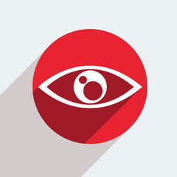 red circle icon on gray background eps10 vector image