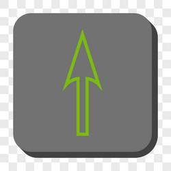 Sharp arrow up rounded square button vector