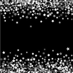 Abstract pattern of random falling stars vector