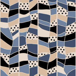 abstract seamless geometric pattern of irregular vector image