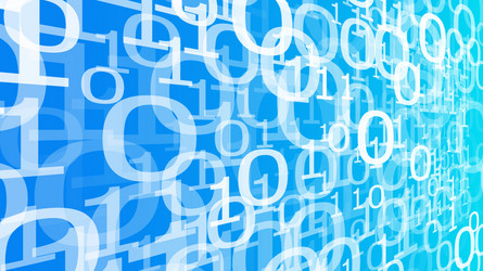 binary coding conception machine learning cyber vector image