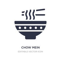 Chow mein icon on white background simple element vector