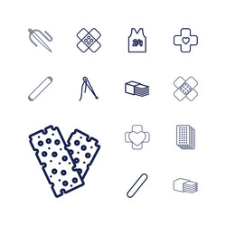 patch icons vector image