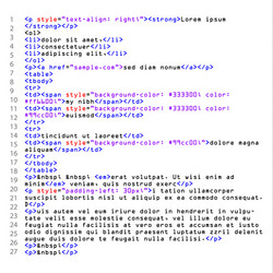 html simple website code colorful tags vector image