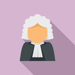 judge avatar icon flat style vector