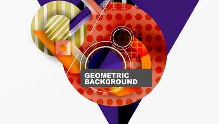 dynamic complex geometric abstract background vector image