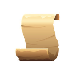 game ui asset gaming user interface paper scroll vector image