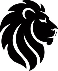 lion logo design symbol of strength and majesty Vector Image