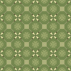 seamless pattern with arrows and symbols vector image