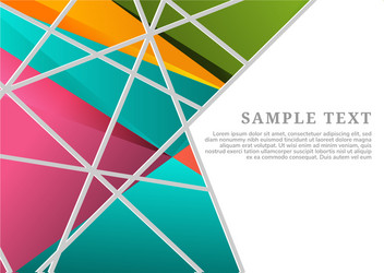 abstract geometric polygon background with copy vector image