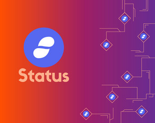cryptocurrency status circuit network style vector image