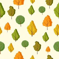 forest seamless pattern with various type vector image