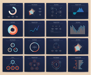 Modern infographic elements for business vector