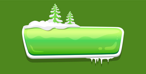 no text glossy web push button covered snow vector image