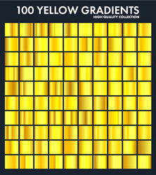 Yellow chrome gradient setpatterntemplatesun vector