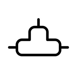 Integration hub three way isolated on a white vector