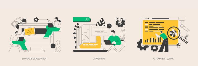 Web programming abstract concept vector