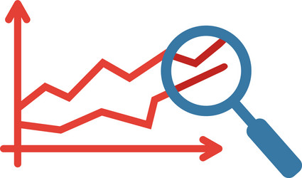 predictive analytics icon colored simple elements vector image