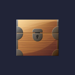 game ui asset gaming user interface chest icon vector image