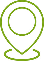 map pointer icon location vector image