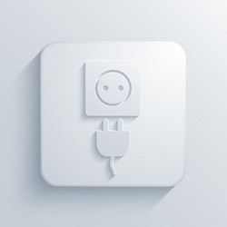 Modern plug light icon vector