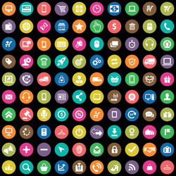 E-commerce 100 icons universal set for web and ui vector