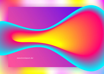 liquid fluid with dynamic elements and shapes vector image