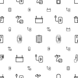 low icons pattern seamless white background vector