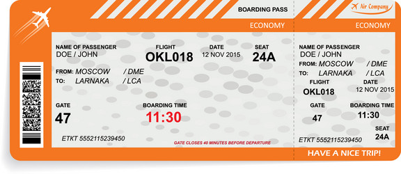 Pattern a boarding pass or air ticket Royalty Free Vector