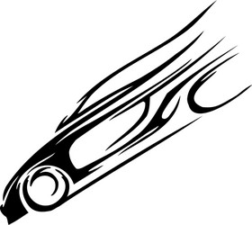 Racing Car Silhouette Vector Image