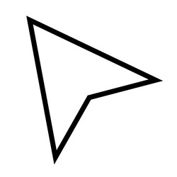 computer mouse click pointer cursor arrow vector image