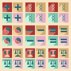 flat with shadow concept and mobile application vector image