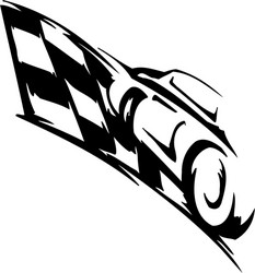 Racing Checkered Flag Vector Image