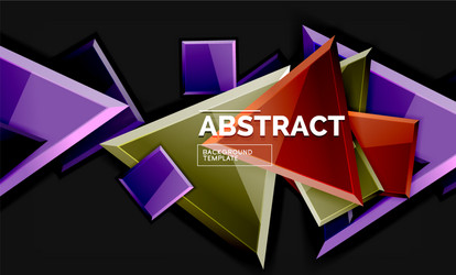 shiny style geometric background vector image