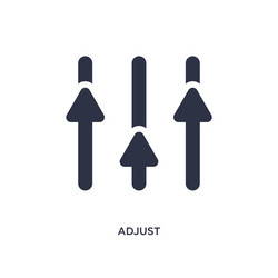 adjust icon on white background simple element vector image