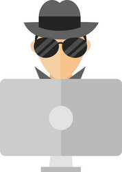hacker vector image