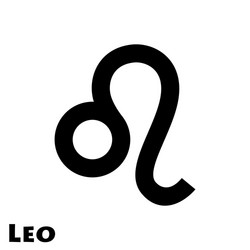 Logo zodiac sign leo vector