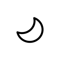 Moon night icon vector