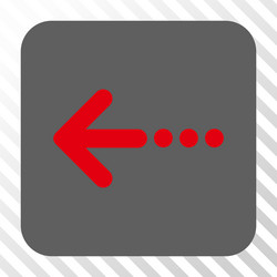 Send left rounded square button vector