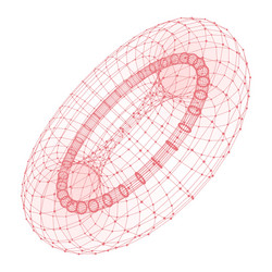 abstract connection points and lines graphic vector image
