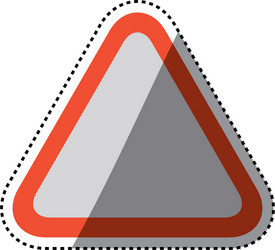 Caution sign blank Royalty Free Vector Image - VectorStock