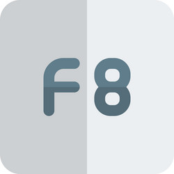 f8 startup menu key function computer button vector image