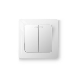 power switch with two buttons vector image